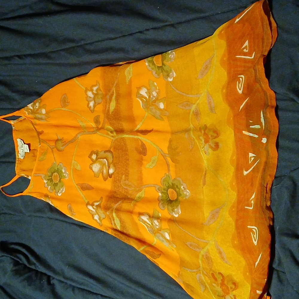 Orange fall dress